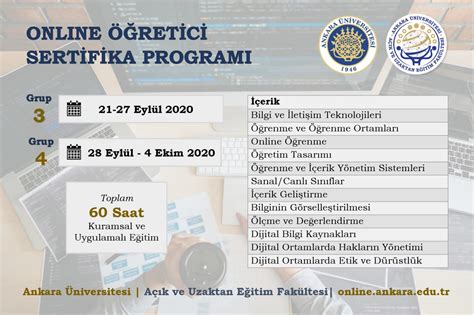 Hacettepe sertifika programları 2018